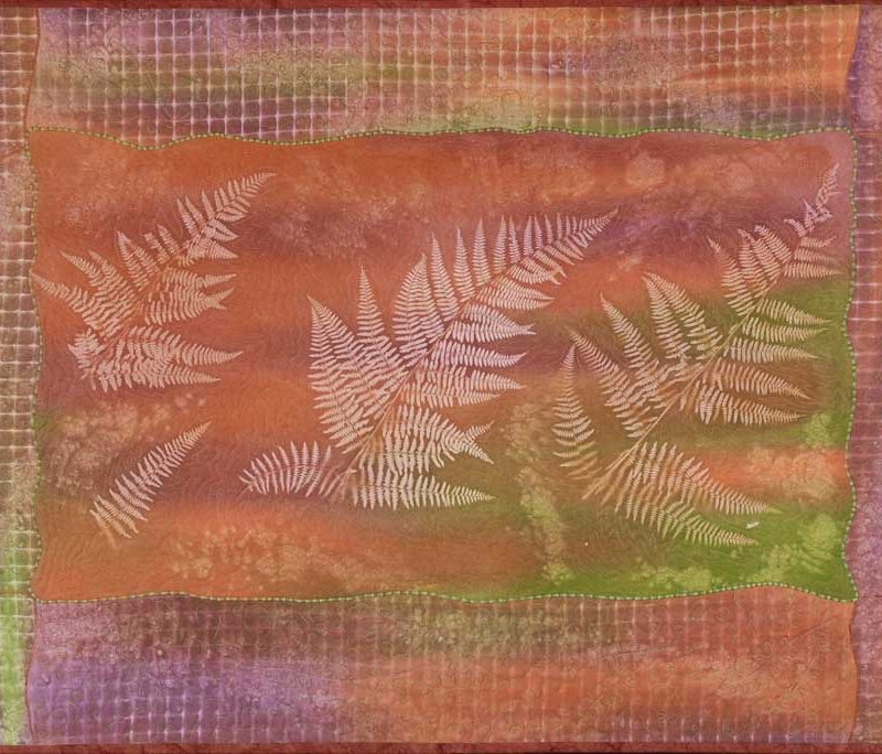 Ferns in rust, 108x74 cm. 2010